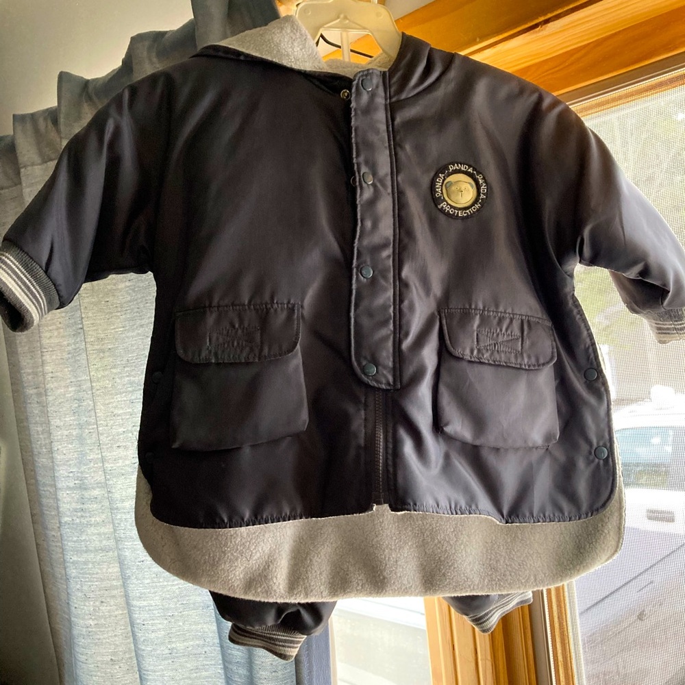 Infant/Toddler snowsuit 2 piece, grey